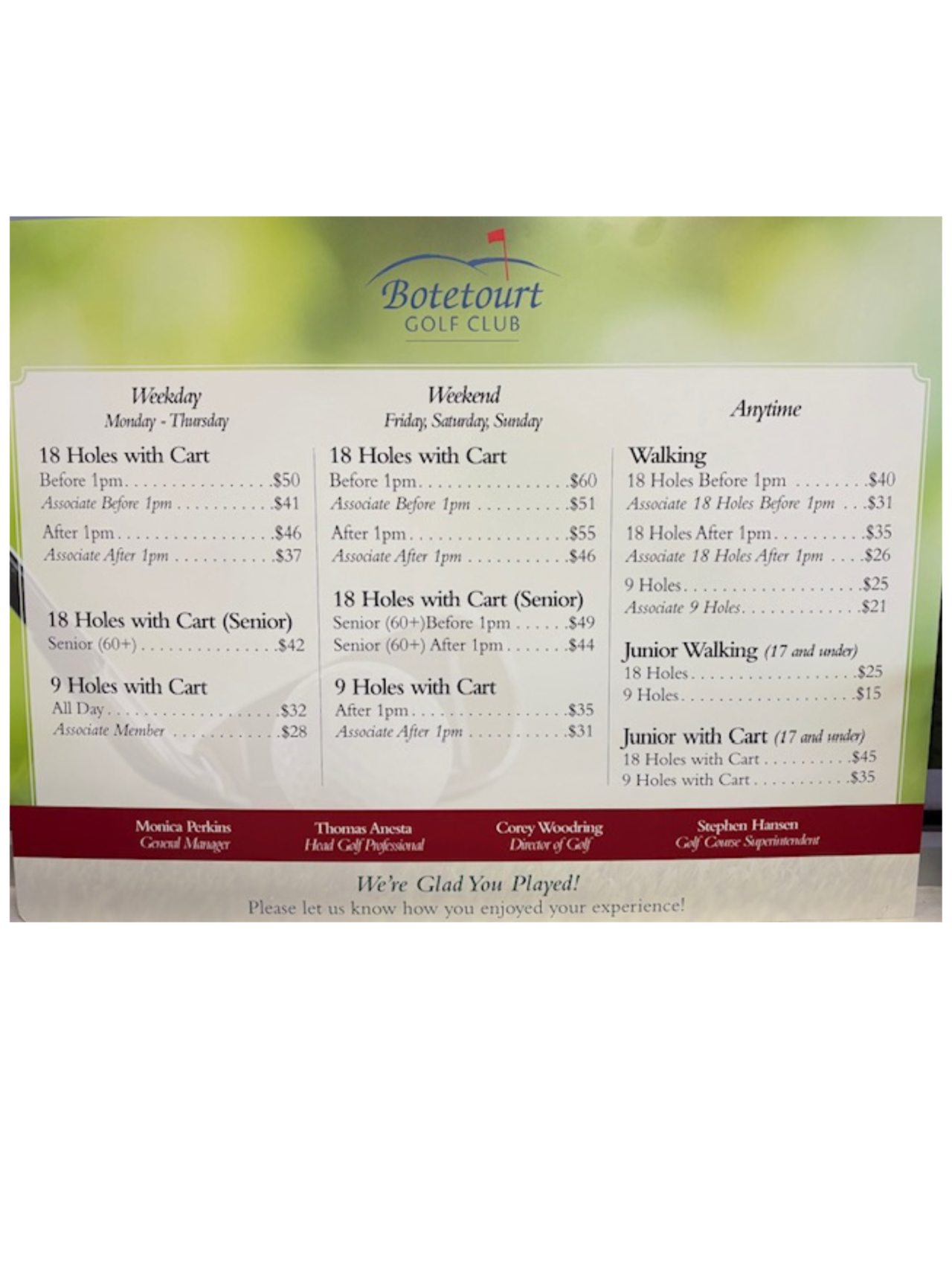 Golf Botetourt Golf Swim Club